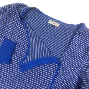 Galeries Lafayette Medium Blue‎ Taupe Sweater Lightweight